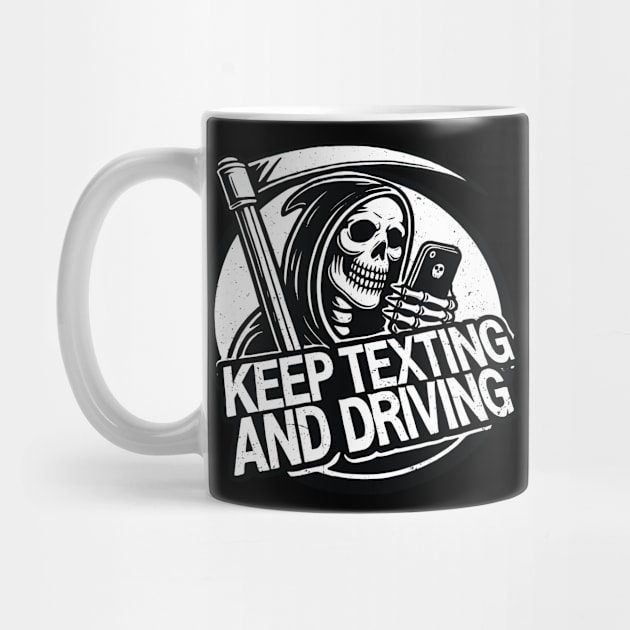 Angel of Death Halloween Death Keep Texting and Driving by belownormal